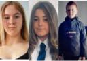 The three 13-year-olds missing from the Three Towns. From left: Millie Steevley, Ellie-Mae Young and Stuart Mcgrath.