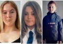 From left: Millie Steevley, Ellie-Mae Young and Stuart Mcgrath have all been traced safe and well