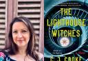 Author CJ Cooke and her book The Lighthouse Witches