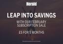 February flash sale at the Ardrossan Herald