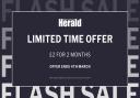 Subscribe to the Ardrossan Herald in this flash sale