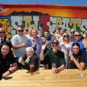 The new Elms beer garden opens