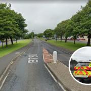 The police chase eventually came to an end on Dalry Road in Ardrossan