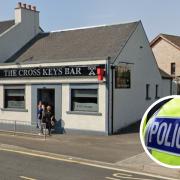 Police are investigating after reports of a break in at The Cross Keys bar in Stevenston