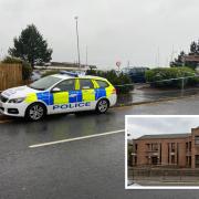 He appeared in court today, Thursday November 2, in connection with a 'serious assault' in Ardrossan.