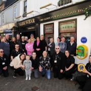 Staff and customers at the Albion Bar were trained by St John Scotland in the use of the new defibrillator