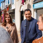 Anas Sarwar joined Larbour's Kilwinning by-election candidate, Mary Hume, in the town at the weekend.
