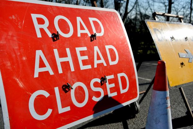 Road closures will be in place on the A737