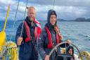 Freija and Oliver led the expedition from Oban to Ardrossan
