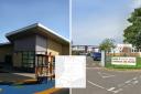 Mayfield primary and EYC (left) and St Anthony's Primary (right) would accommodate children from the 'Mayfields' development (inset).