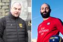 New Kilbirnie Ladeside manager Shaun Dillon (left) and a familiar face from his management team in Gary Harkins (right)