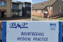 Fullarton Medical Practice in Ayr (top left), Saltcoats Group Practice (top right) and Bourtreehill Medical Practice in Irvine will be closed on Thursday afternoon (March 9)