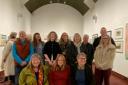 The Open Studios artists at the exhibition launch