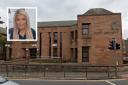 Melissa Farrell (inset) was found guilty after a two-day trial at Kilmarnock Sheriff Court