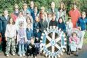 The Garnock Valley Rotary Club after the sponsored walk in Dalry