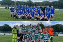 The charity event saw a Rangers and Celtic team face off against each other at Winton Park.