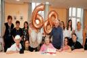 Hugh and Elizabeth celebrate their big day with care home staff