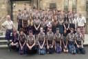Some of the West of Scotland Scout contingent