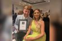 Kieren Avery and Christine Daly were delighted to pick up the award for the second year running.