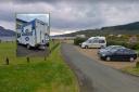 The burger van's presence in a Lamlash car park attracted complaints from some members of the public
