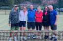 The West Kilbride players who won the Ayrshire Mixed Consolation Final