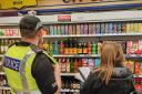 Officers inspected goods alongside council staff