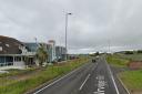 Traffic lights will be in place from the Waterside Hotel to Seamill