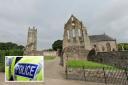 Police say they will be patrolling Kilwinning following a small fire being lit in the grounds of Kilwinning Abbey.