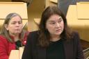 Katy Clark MSP questions the First Minister