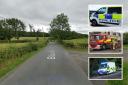 Emergency crews rushed to the scene near Blair Road between Kilwinning and Dalry.