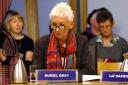 Muriel Gray, former chairwoman of Glasgow School of Art's board, at the parliamentary inquiry which was heavily critical of the institution's fire prevention strategy