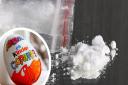 The cocaine was hidden inside kinder egg containers