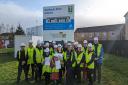 Pupils from St Bridget's Primary School in Kilbirnie attended the development's official sod-cutting event.