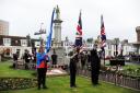 A Remembrance service at Saltcoats War Memorial