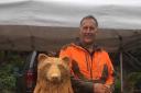 Pete Bowsher carved another bear recently.