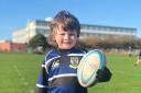 RUGBY ACE: Young Micro Rocco Frew.