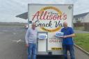 North Ayrshire Eats' Stuart Shepherd with Tommy Allison from Allison's snack van