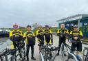 The Tandem Cycling Club with Andrew, far right