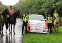 The horses and police take their message out and about at Eglinton Park.