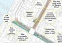 Plans for Glasgow Street include shared footpaths, more crossings and a narrower road