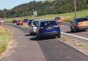 Some of the parking on the Ardrosan to Seamill road in question