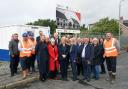 A number of local dignitaries turned out when ground was broken at Garven Road.