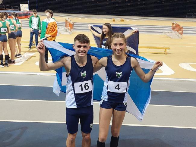 North Ayrshire Athletics Club members Ben Heron and Nell McGregor