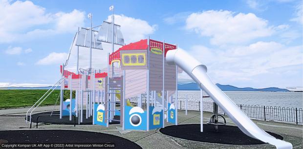 Ardrossan and Saltcoats Herald: Winton Circus playpark will be upgraded with a pirate ship as the focal point of the new site