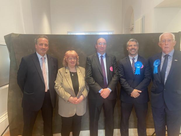 Ardrossan and Saltcoats Herald: The five councillors elected in the North Coast ward