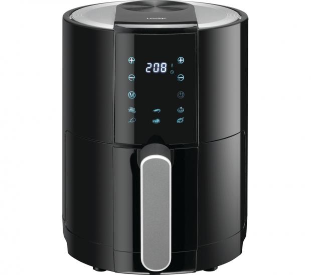 Ardrossan and Saltcoats Herald: LOGIK LAF21 Air Fryer – Black & Silver. Credit: Currys