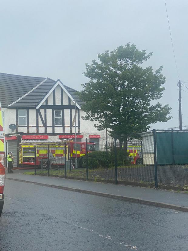 Ardrossan and Saltcoats Herald: Crews have also shut off parts of Station Road.