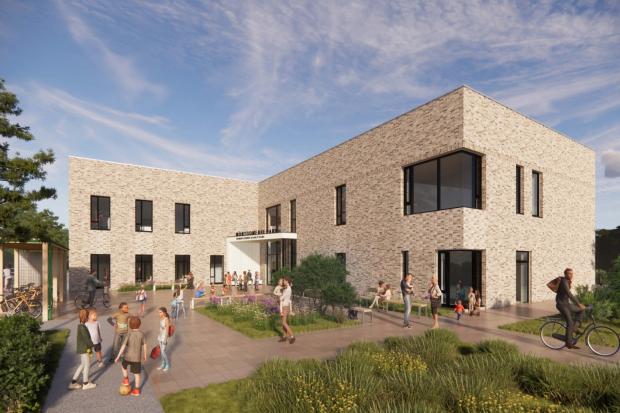 An architect’s design of the new Montgomerie Park Primary School
