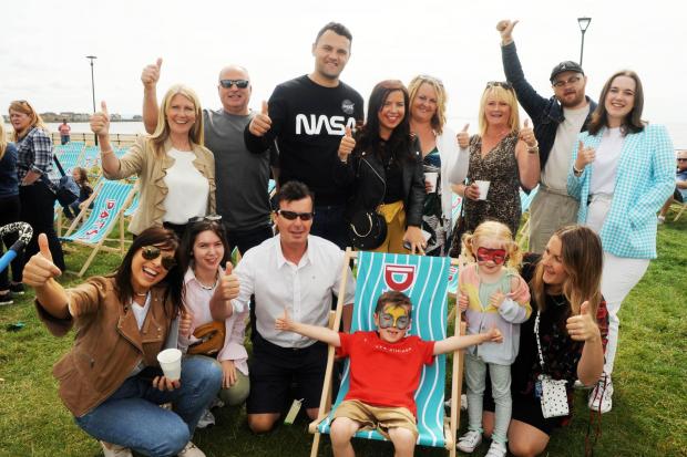 Six-year-old Dawson Lundy now has his very own deckchair on Ardrossan's south beach