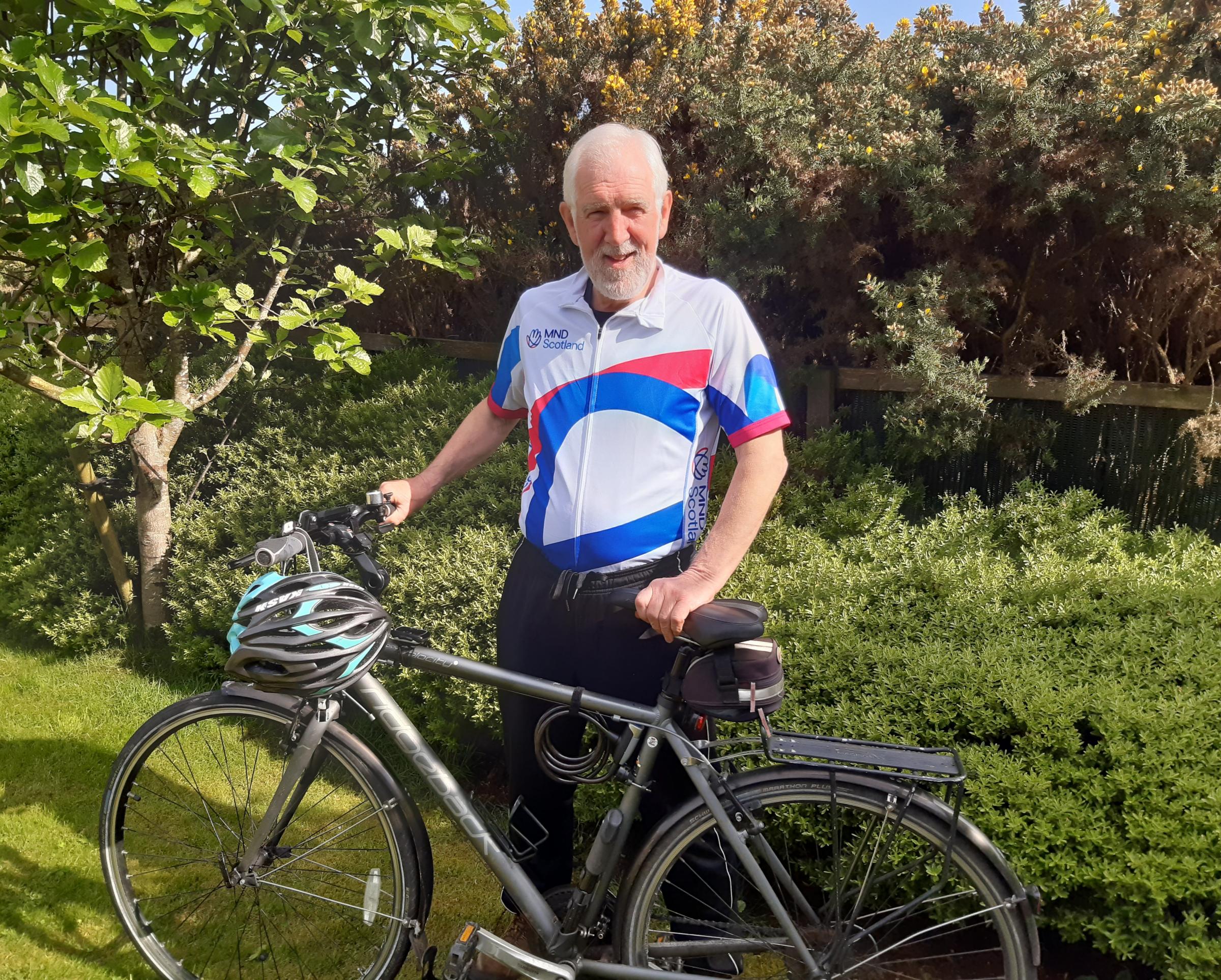 Professor Scott Bryson is preparing to get on his bike for MND Scotland